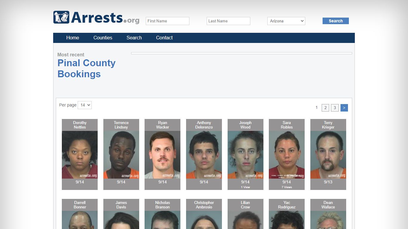 Pinal County Arrests and Inmate Search